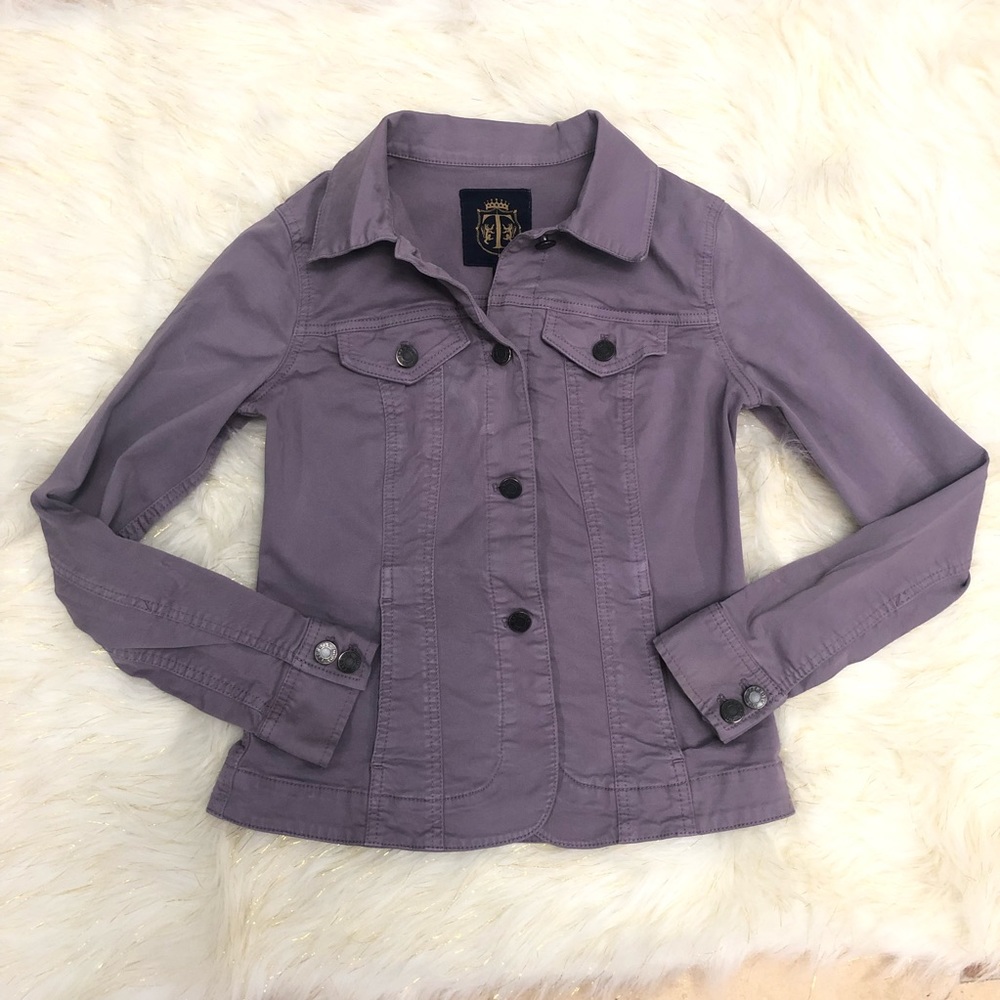 EUC Talbots Petite Plum Jean Jacket Sz 2P